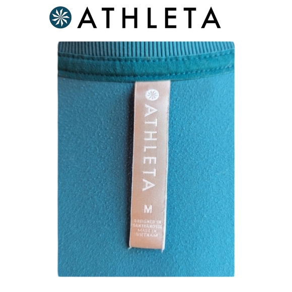 ATHLETA Shanti Jacket Billiard Powervita Teal, Athletic and Yoga Women's Medium - Picture 12 of 15